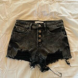 VERVET (XS) BLACK JEAN SHORTS